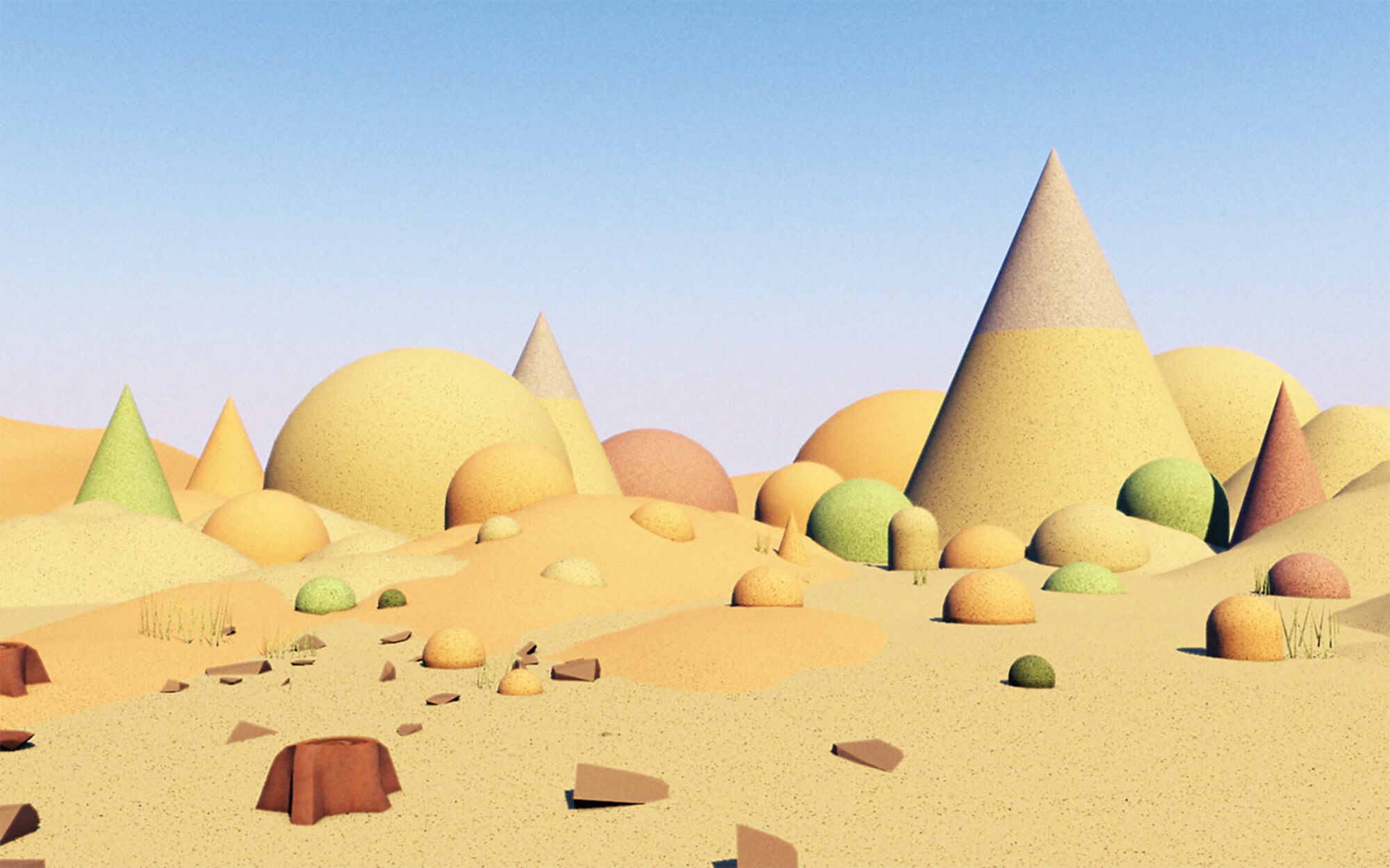 A 3D desert