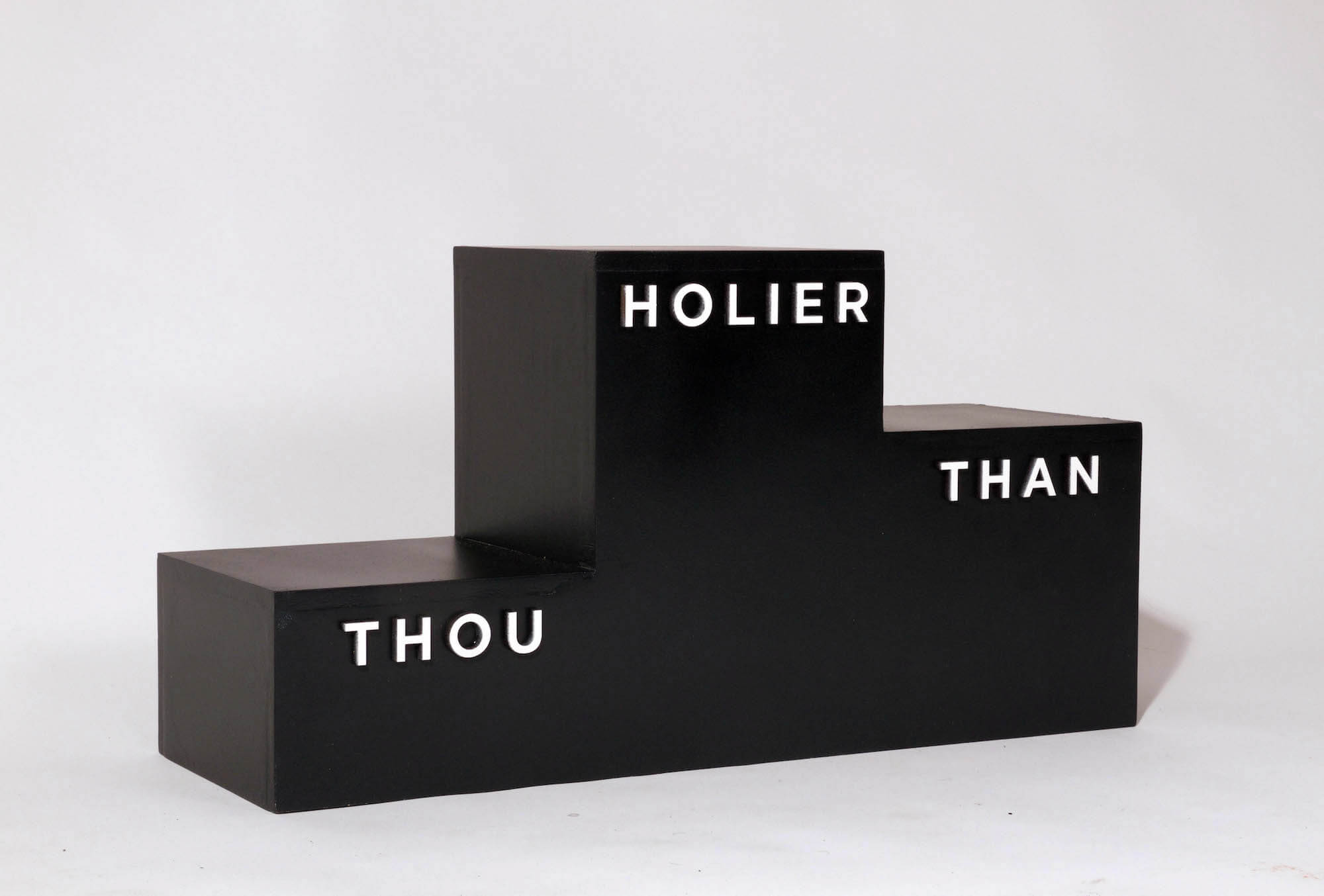 Holier than thou scale model podium